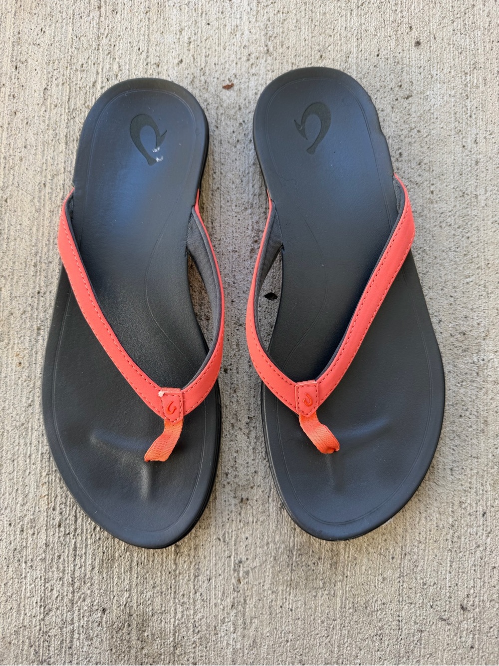Olukai Sandals Womens 9 Hoopio Thong Pink Toe-Post Comfort Casual Flats size 9